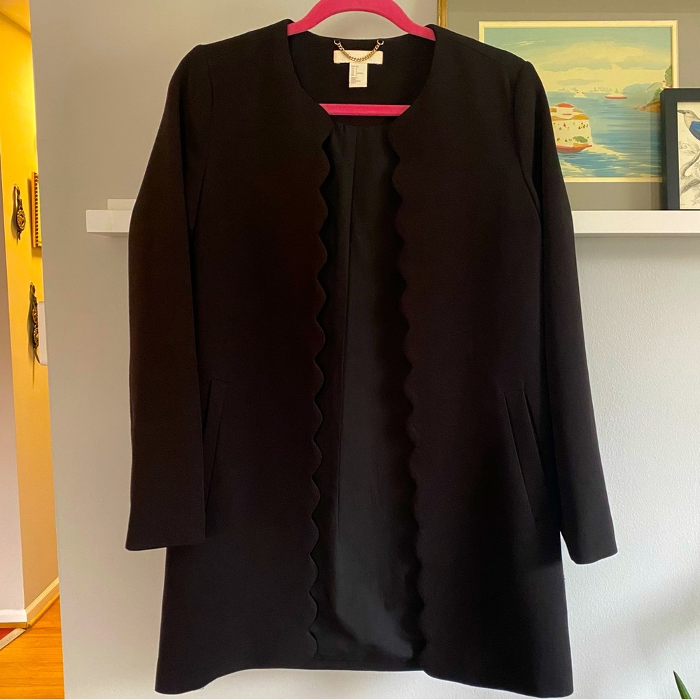 H&M Scalloped Jacket Size 6